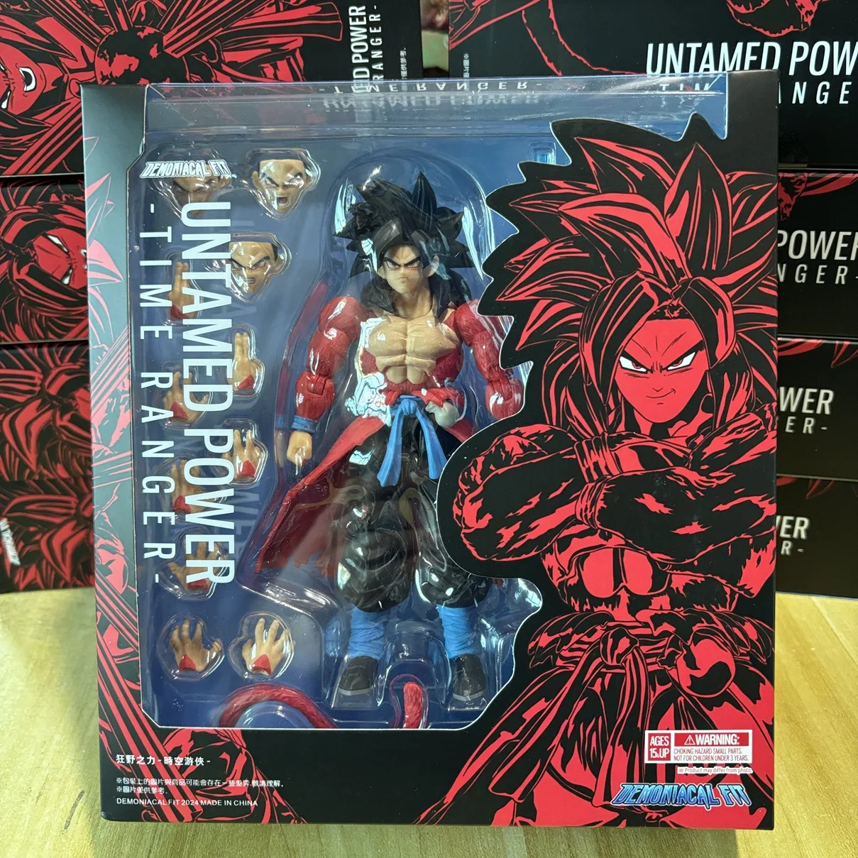 In Stock Dragon Ball Demoniacal Fit DF SHF SSJ4 Goku Untamed Power -Time Ranger- Action Figure Toy Model Gift