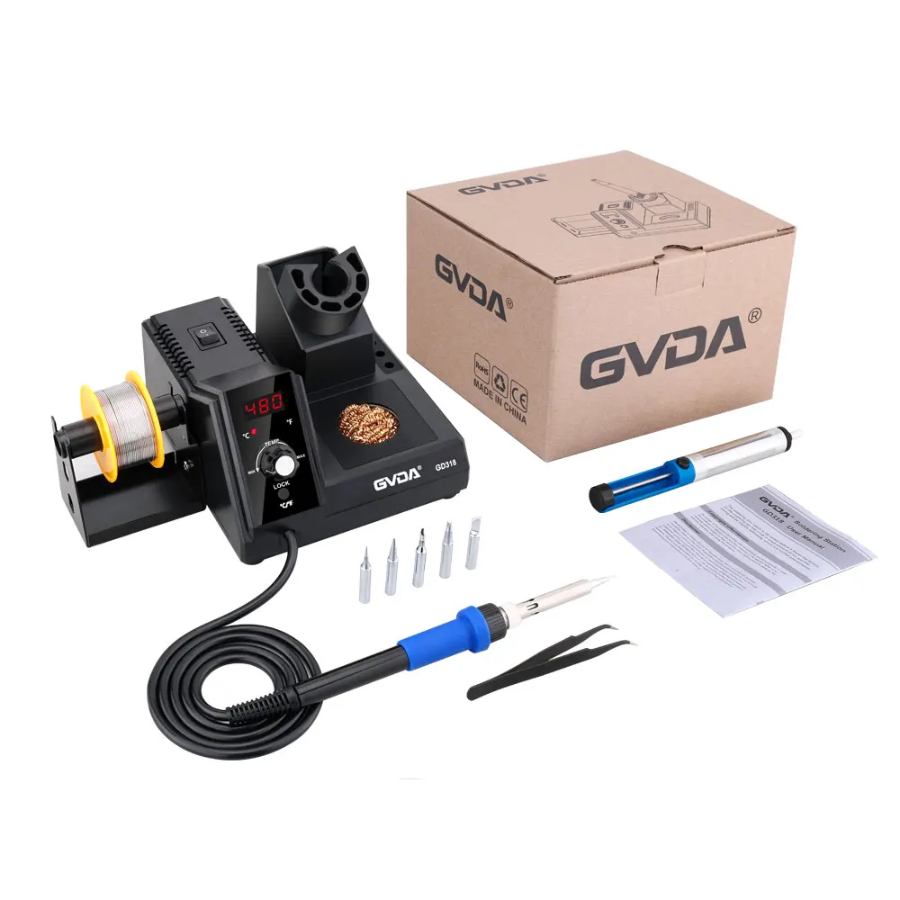 GVDA Soldering Station 3S Rapid Heating Soldering Iron Kit Welding Rework Station for BGA SMD PCB IC Repair Solder Tools
