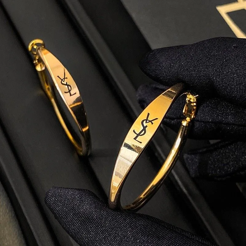 أقراط Y2K الفاخرة الأكثر مبيعًا - أقراط دائرية كبيرة الحجم مقاس 4 سم للنساء، معدن عتيق أنيق زوج واحد من المجوهرات العصرية الفاخرة 2025