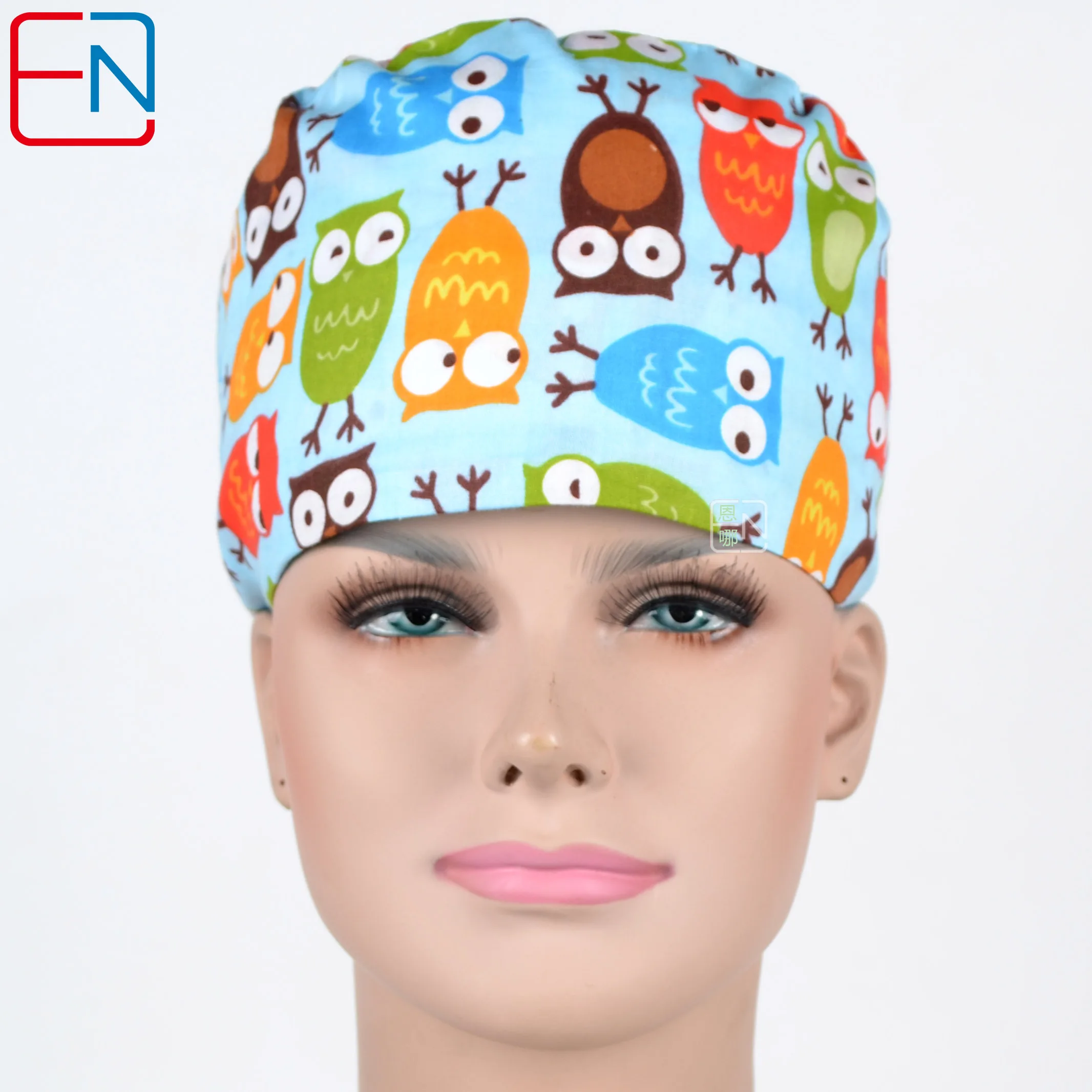 Clearance M Size ของ Hennar 100% Cotton Medical Scrub Caps