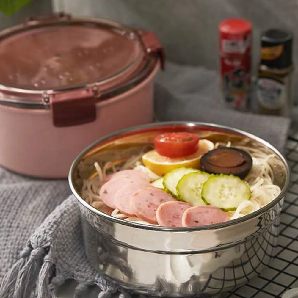 

1000ml Stainless Steel Lunch Box Thermal Insulated Food Container Blue for Home Office School Camp Insulated Lunch Box