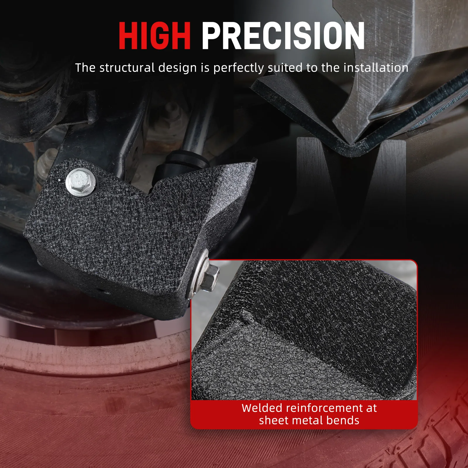 Bevinse placa protetora de proteção de choque inferior para toyota 4runner 2010-2024, para toyota fj cruiser 2010-2014, substituir 42110-60a81