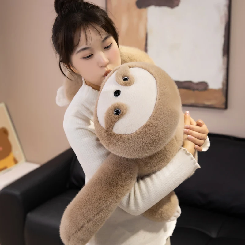 

Long Arm Shoulder-Hugging Plush Toys - Kawaii Sloth Red Panda Koala Stuffed Animals - Soft Cuddle Pillow for Kids & Home Decor