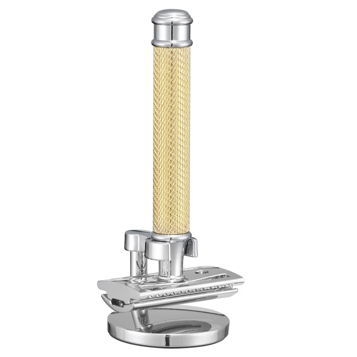 New Safety Razor Mens Folding Shaving Double Edge Cl ic Safety Shaver Men'S Razor Gold