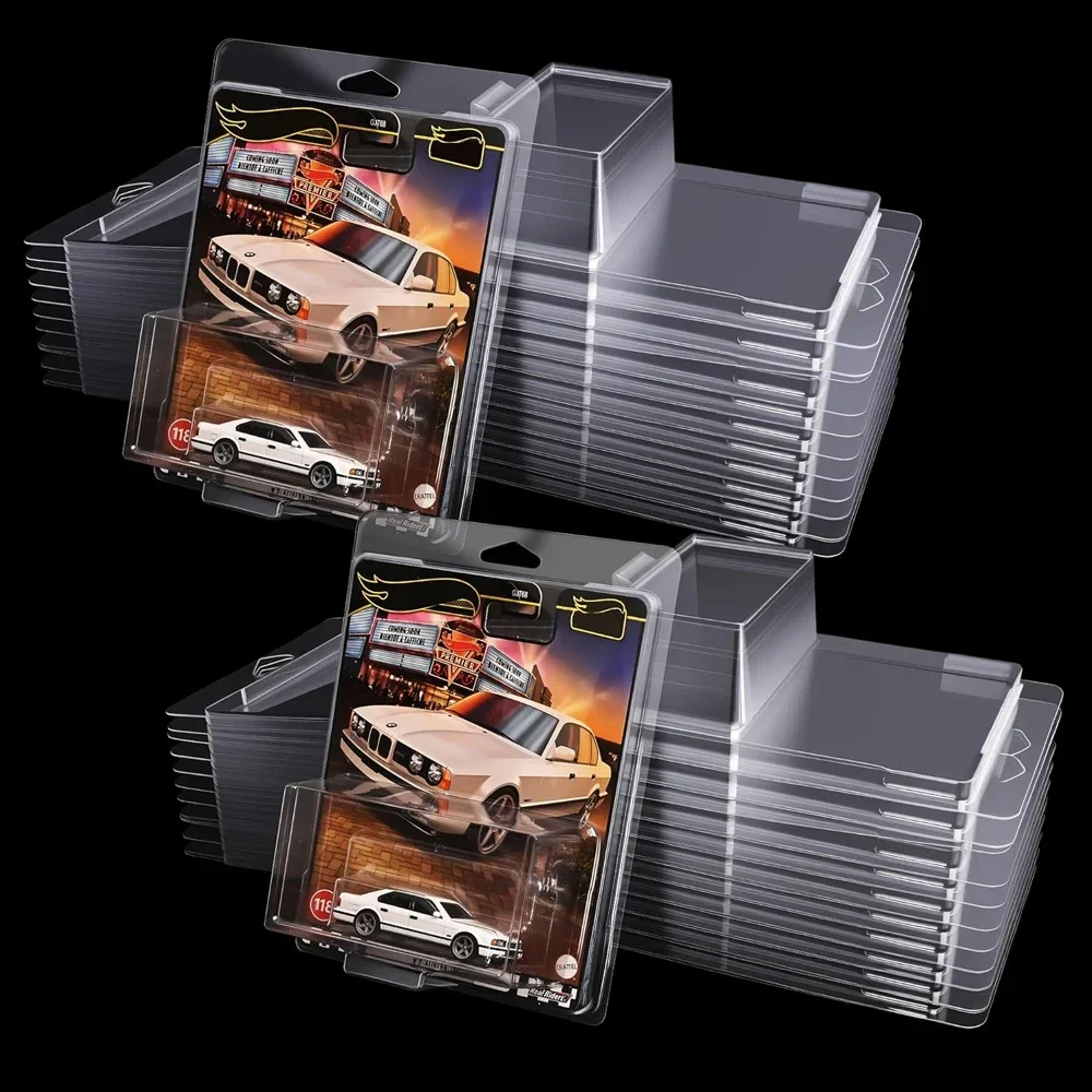 Clear Protector Cases Model Car Clamshell Cases Display Case for Hot-Wheels Clear Protective Packs Car Blister Pack Covers