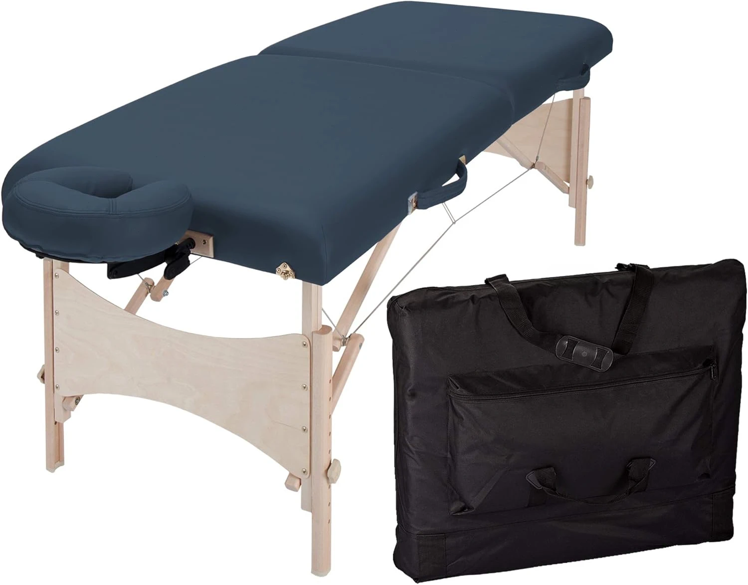 Portable Massage Table Physiotherapy/Treatment/Stretching Table, Eco-Friendly Design, Hard Maple, Superior Comfort incl.