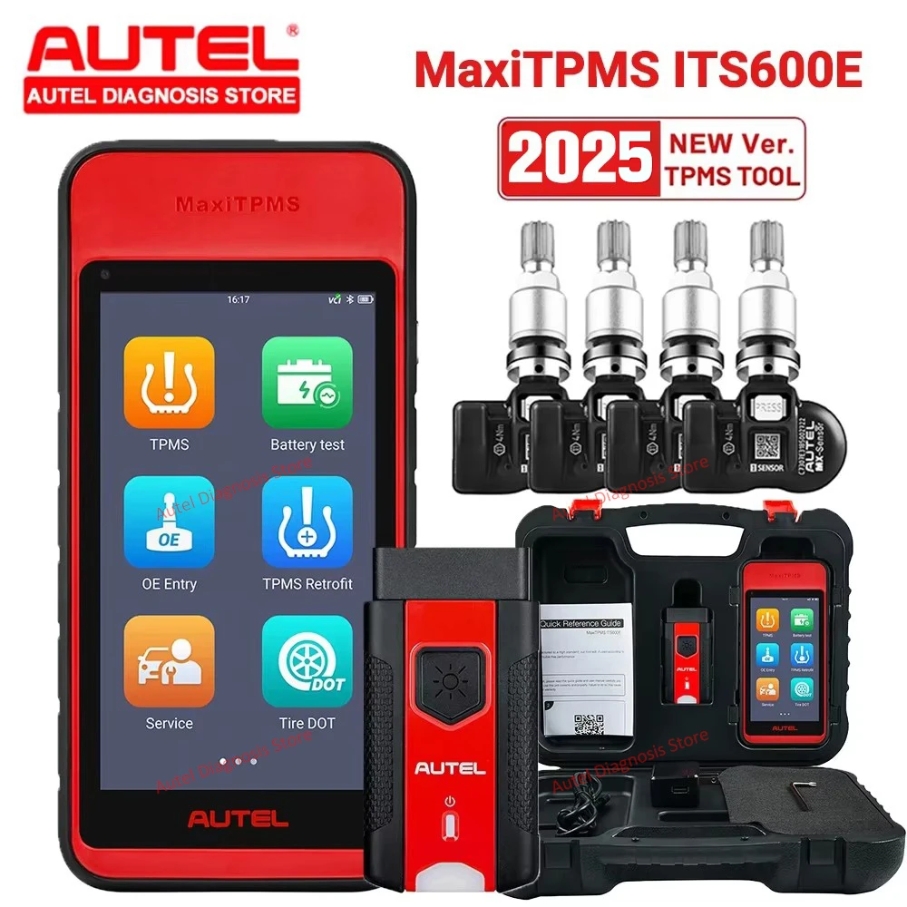 2025 Autel MaxiTPMS ITS600E TPMS Diagnostic Scanner Autel 433/315MHz MX Sensor programming, Activate Relearn Tool PK TS501 TS508