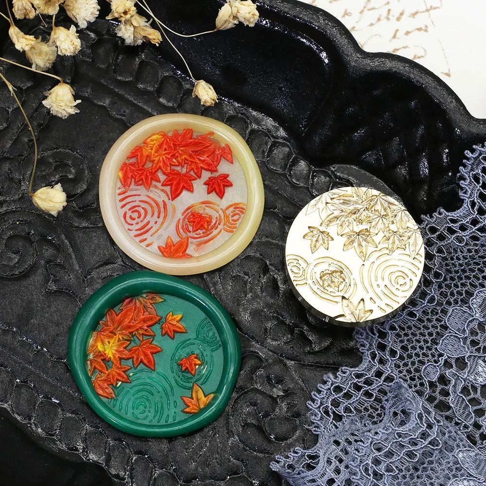 Vintage Water Ripple Series Wax Stempel Vervang Hoofd Voor DIY Sealling Wax Scrapbook Envelop Uitnodiging Geschenken Ambachten Decoratie