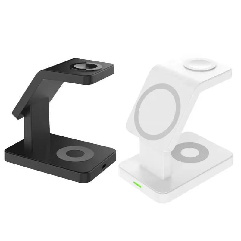 Hot Sale Good Price Three-in-One Multi Function Desktop Charger Stand Bracket Mobile Phone Wireless Charger for Watch Headset