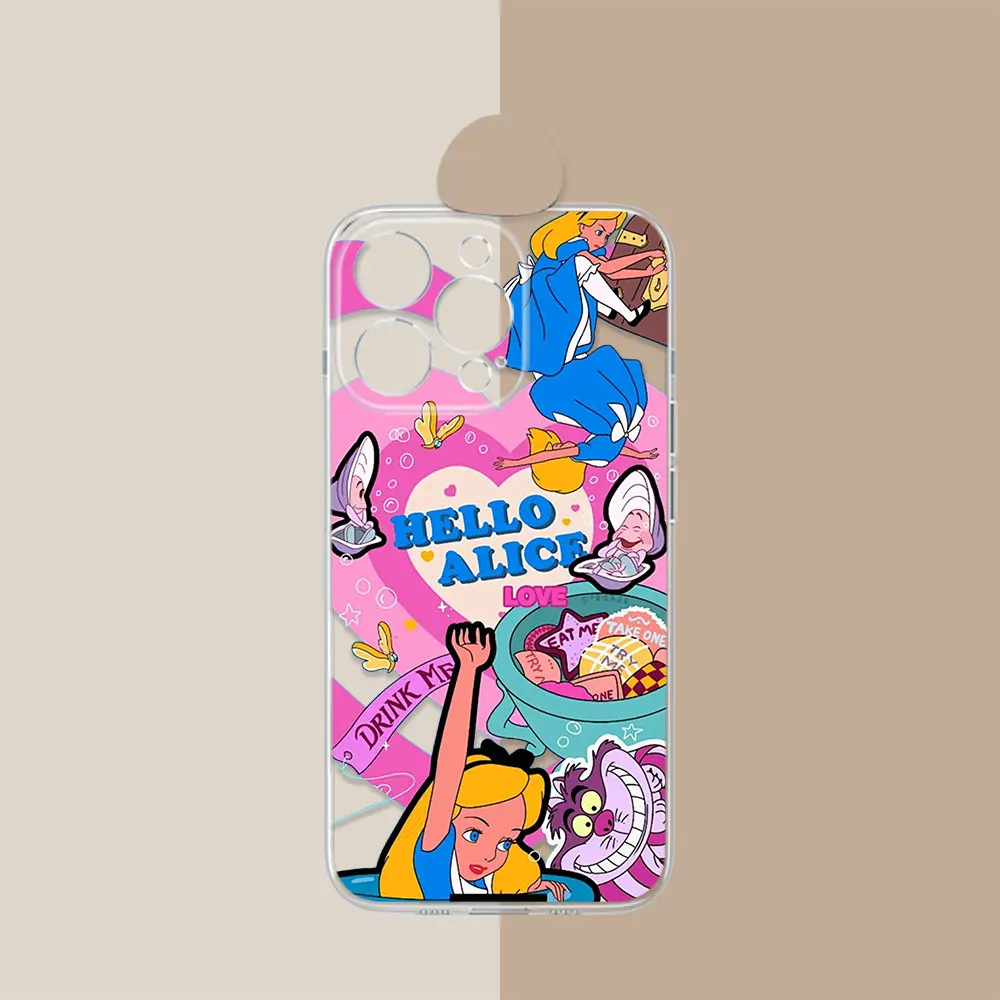 Disney Alice in Wonderland Case For Infinix HOT 40 30 30I 20 20I 20S 12 12I 11 10 Play 10S 10I Tecno Spark 20 10 Pro Plus Cover