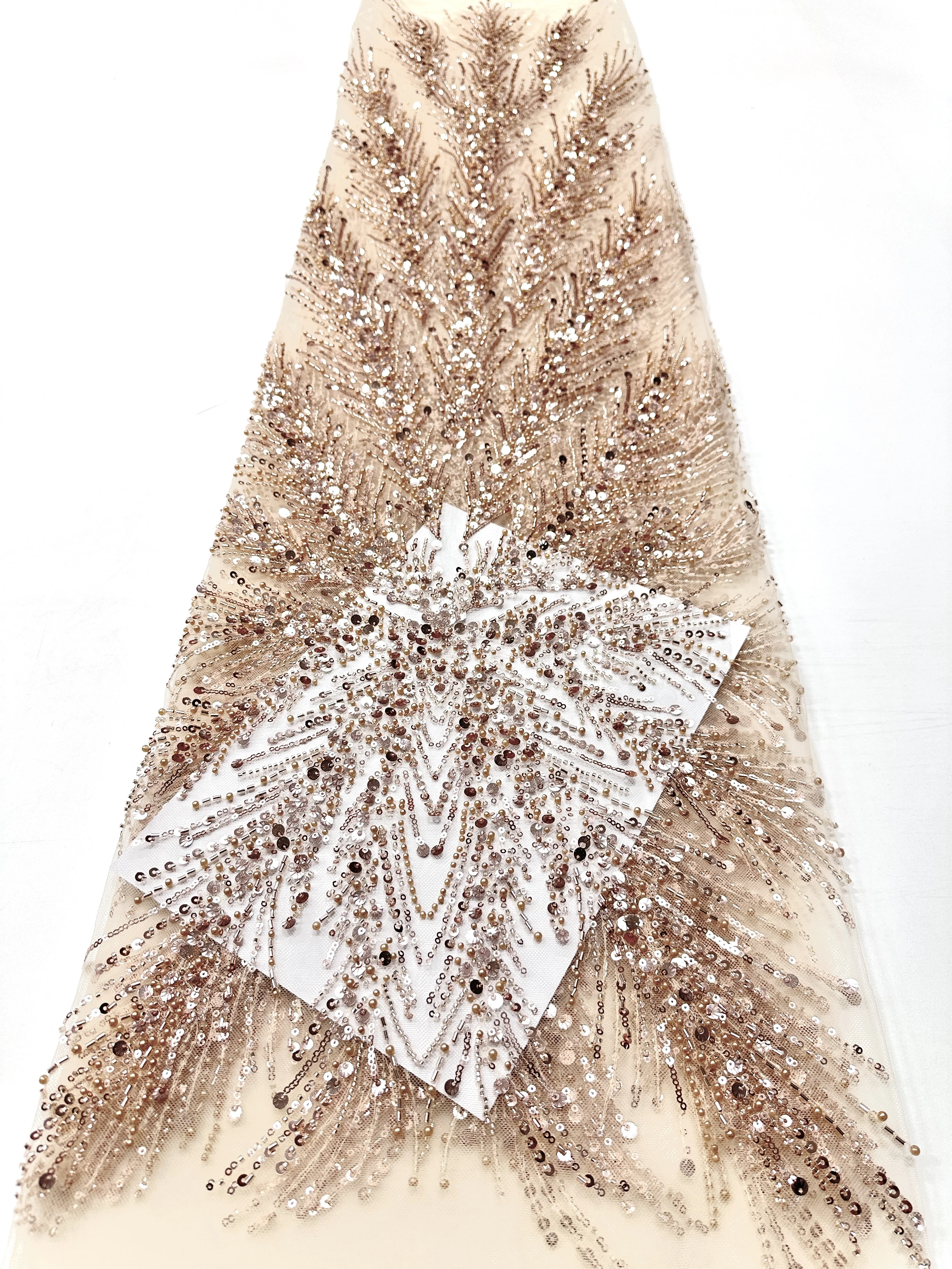 

Высокое качество, африканская кружевная ткань ручной работы с бисером, шитье, блестки, вышивка, нигерийская кружевная ткань, женское свадебное платье