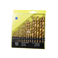 13/19PCS 1-10mm Cobalt Drill Bits Combination Metal Drills Set HSS Twist Drills to Metal + Wood Drills + HSS Rock Concrete Drill
