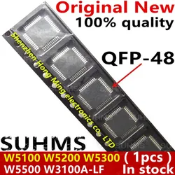 (1piece)100% New W3100A-LF W5100 W5200 W5300 W5500 QFP-48 QFP-64 QFP-100