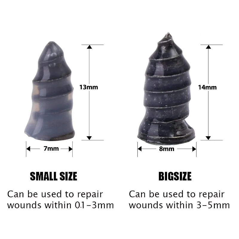 Universal Vacuum Tire Patching Studs Rubber Nail Set Tire Screws Tubeless Repair Tool Kit for Motorcycle Car Tires Repair Tools
