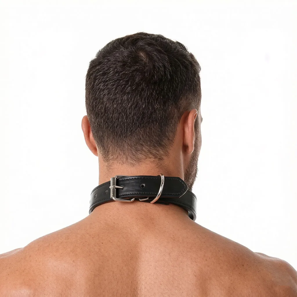 Men PU Leather Collar Necklace Personalized Women Men Unisex Choker Punk Luxury Collar Product Accessories Letters Adjustable