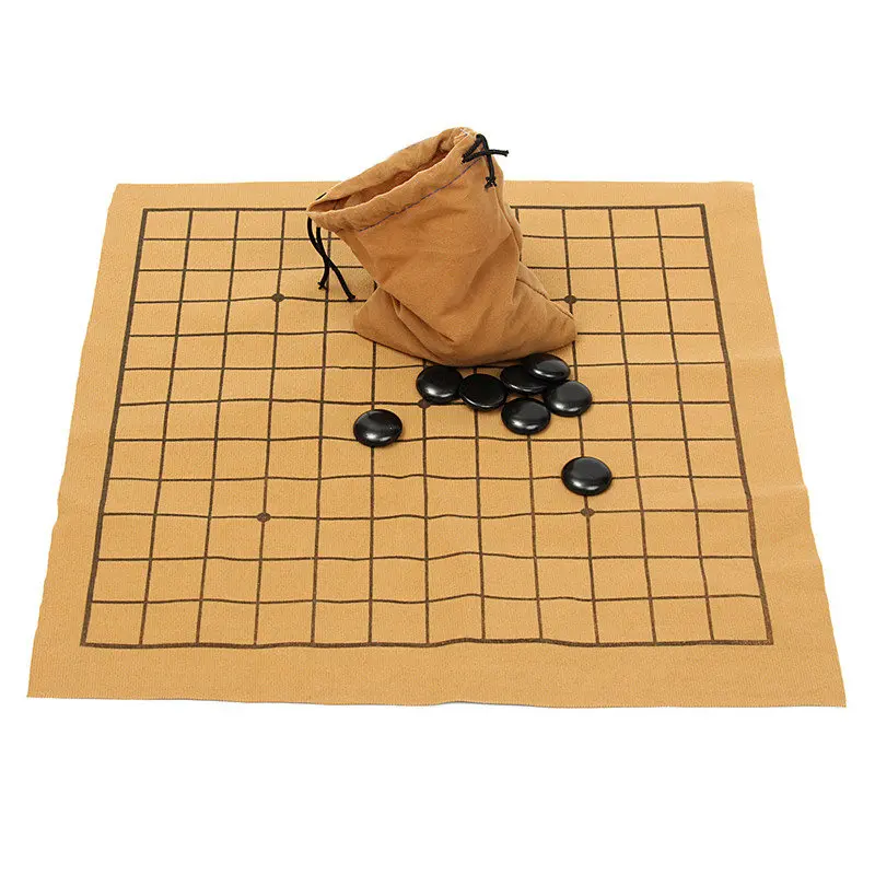90PCS divertenti giochi per famiglie Go Bang Set di scacchi gioco da tavolo in pelle scamosciata gioco da tavolo per bambini intrattenimento educativo