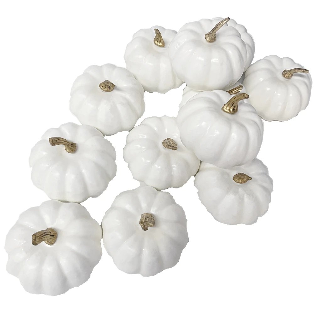 1/3/6Pcs Small Artificial Foam Pumpkins Decor Harvest Pumpkins For Home Autumn Fall Wedding Thanksgiving Halloween Table Decor