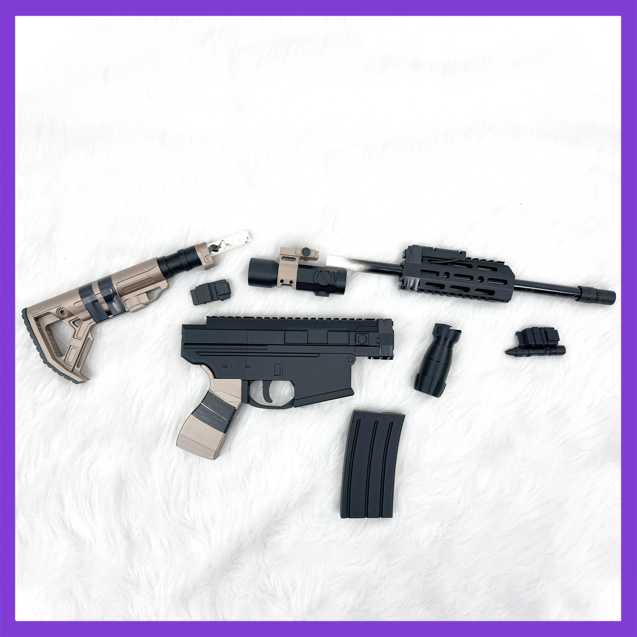 Game COD MW Cosplay-Requisite, lang, 75 cm, abnehmbar, aus PVC-Material, nicht schießfähige Handrequisite, HK416Cos-Requisiten für Damen und Herren, Hallowmas