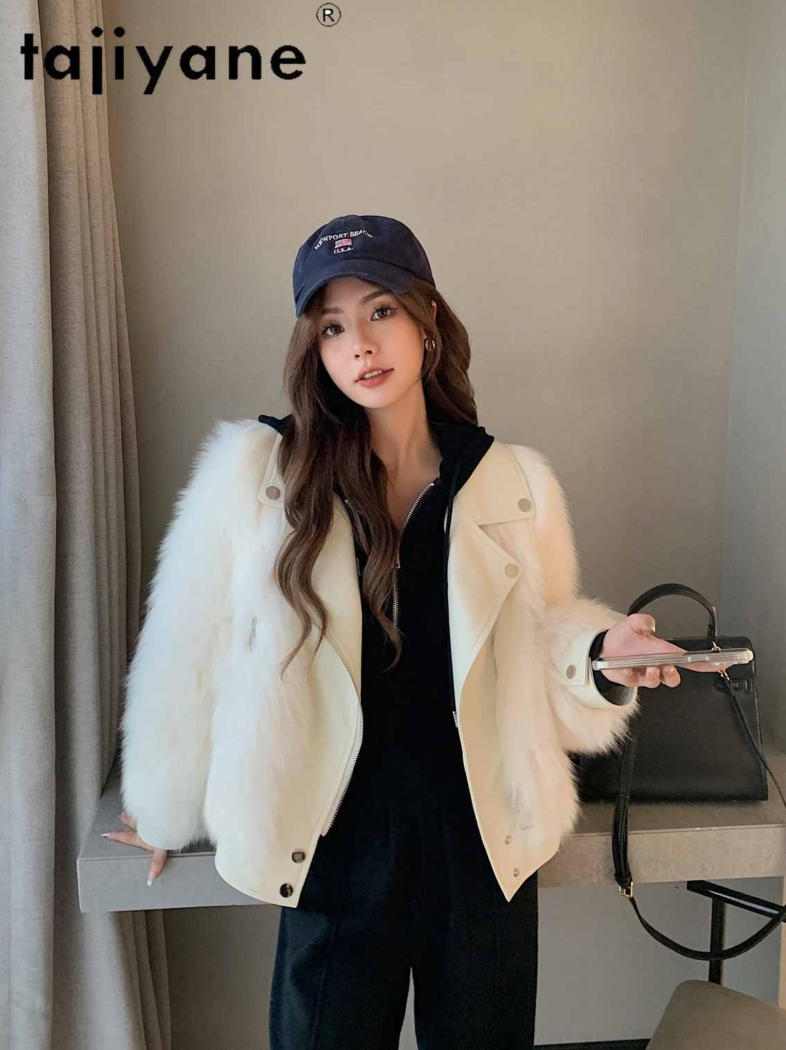 TAJIYANE Natural Fox Fur Sheepskin Coat Women Real Fur Jacket Winter Woman Clothing 2025 Luxury Furry Jackets fourrures femmes