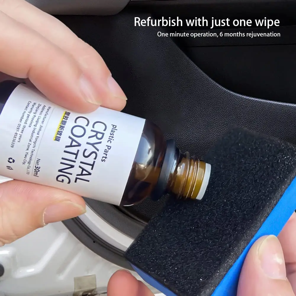 Car Plastic Exterior Recovery Renovator Trim Long-lasting Cleaner Agent Restorer Restoration востановитель пластика For Auto