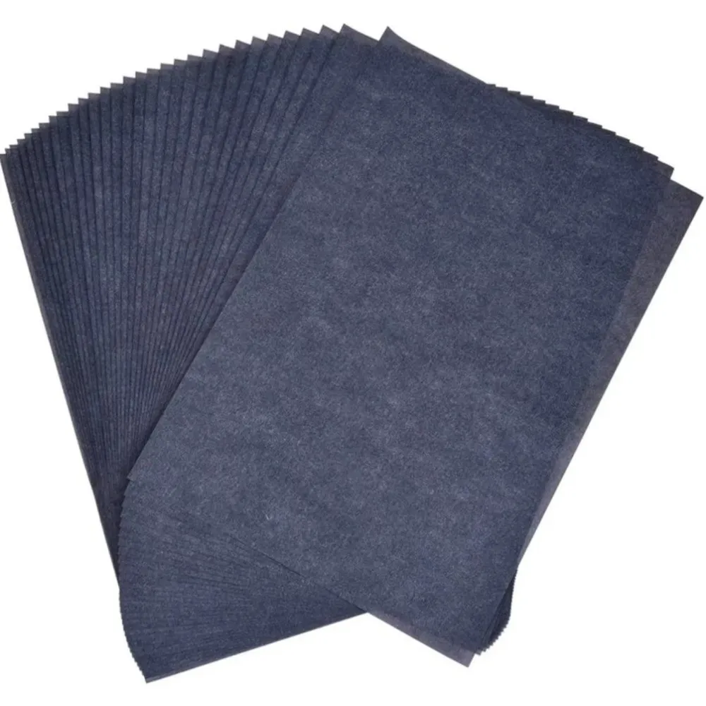 50/10Pcs Handmade Carbon Copy Paper One Side Coated Reusable Stationery Paper Legible Transfer DIY Finance Copy Paper