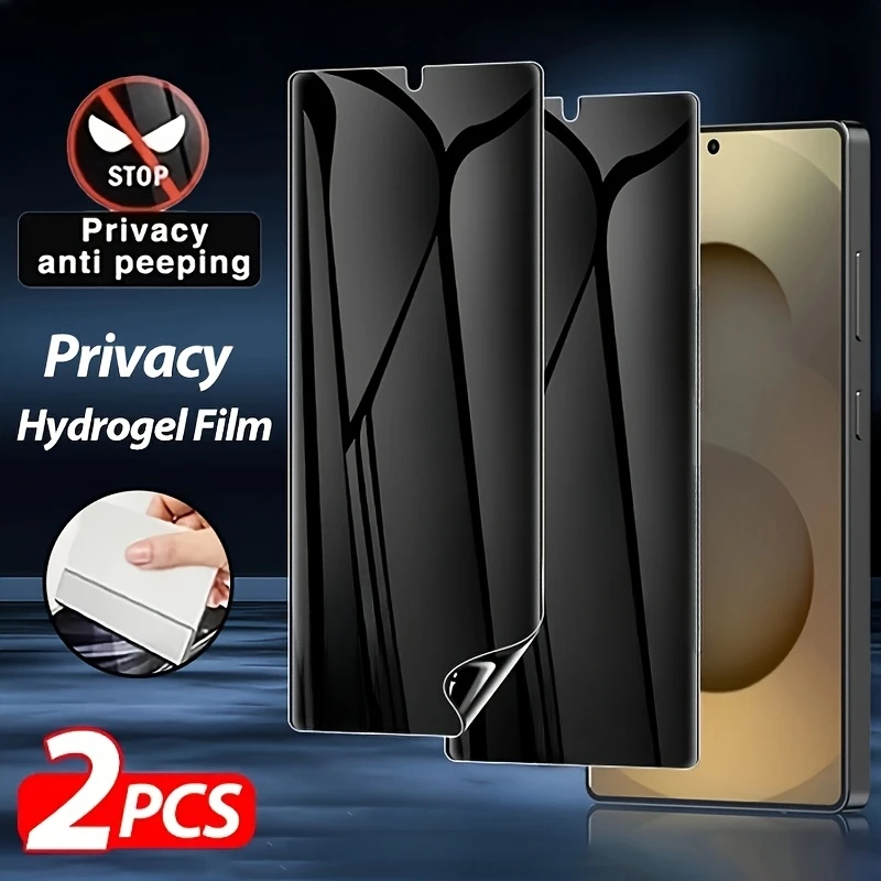 2Pcs Anti-Spy Hydrogel Film Für Samsung Galaxy S25 S23 S24 Ultra S20 S10 S9 Plus Screen Protector für Samsung Hinweis 20 10 9 8
