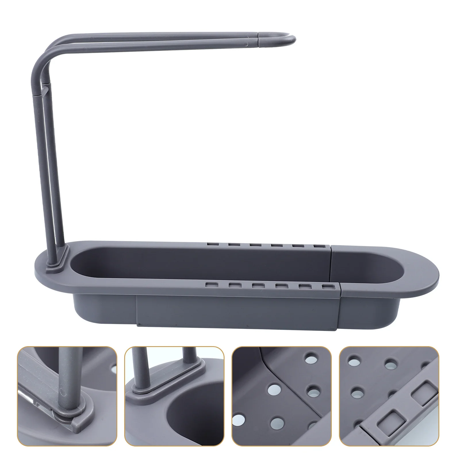 

1pcs Sink Storage Rack For Kitchen Premium Pp Material Space Saving Sponge Holder Organizer Smooth No Rough Edges Drain Stand