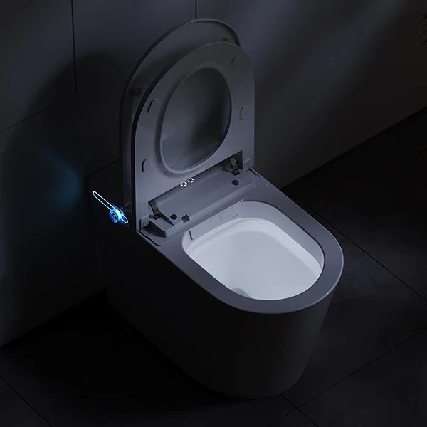 New Model Floor Mounted Elongated Ceramic Smart Toilet with Auto Flush, Heated Seat and Remote Control