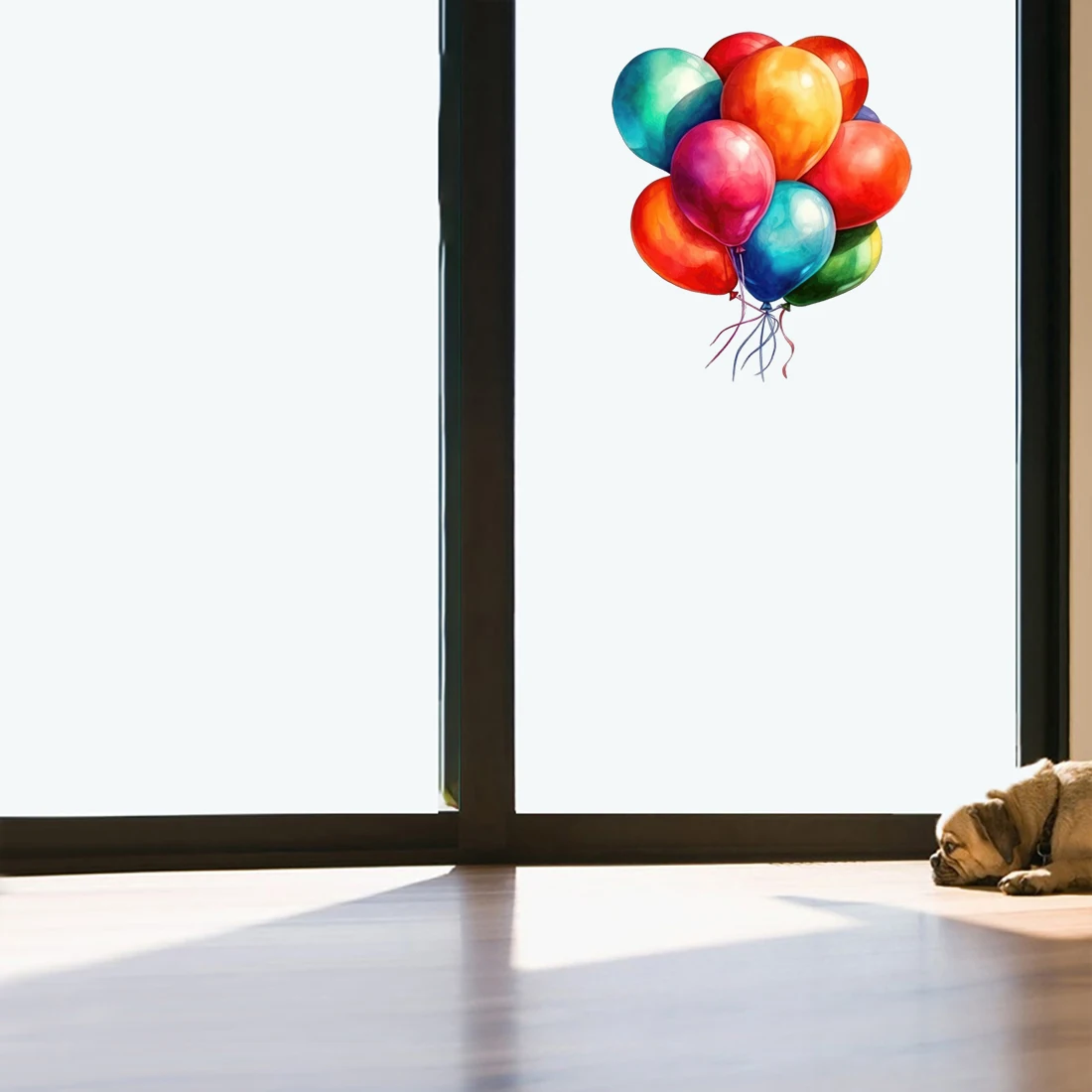 Three Ratels CF10 Colorful cartoon balloons  Hot air balloon  Cartoon sticker room decoration wall sticker