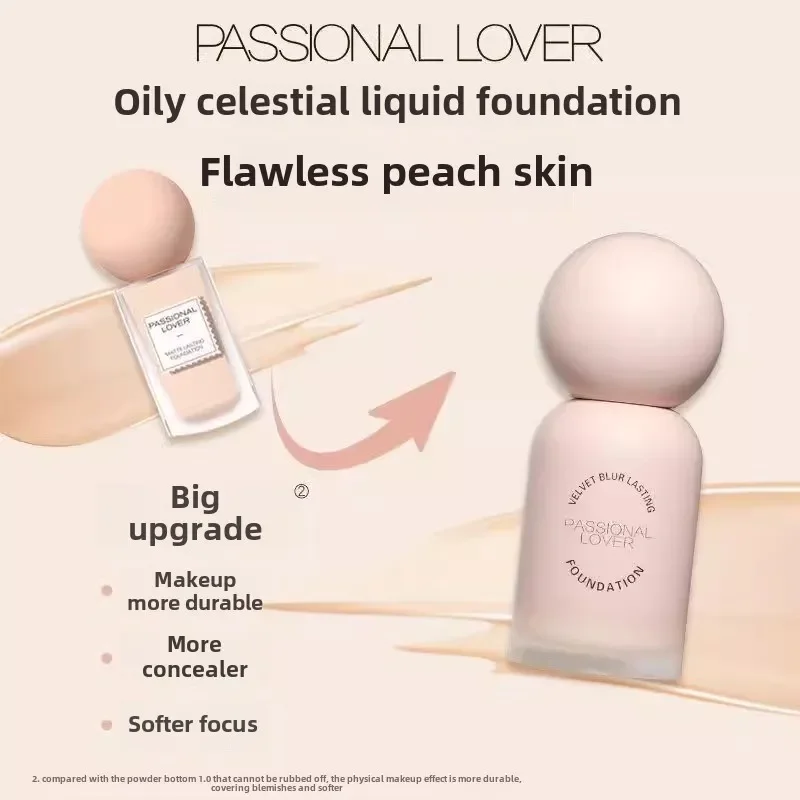 PL Matte Liquid Foundation Makeup,Medium to Full Coverage Velvet Longwear Foundation for Combination & Oily Nature Skin 30ML