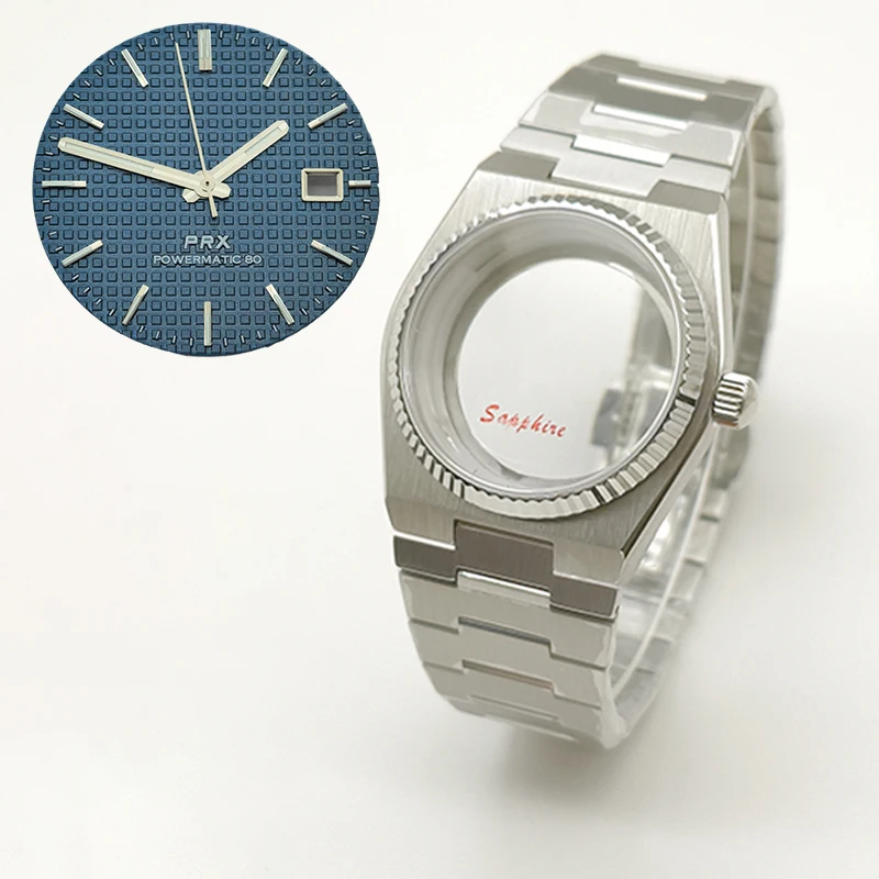 Мод 40 мм серебряный корпус для часов PRX Super Player для NH35 NH36 NH38 7S26 4R Механизм Сапфировое стекло Многоцветный циферблат Детали стрелок