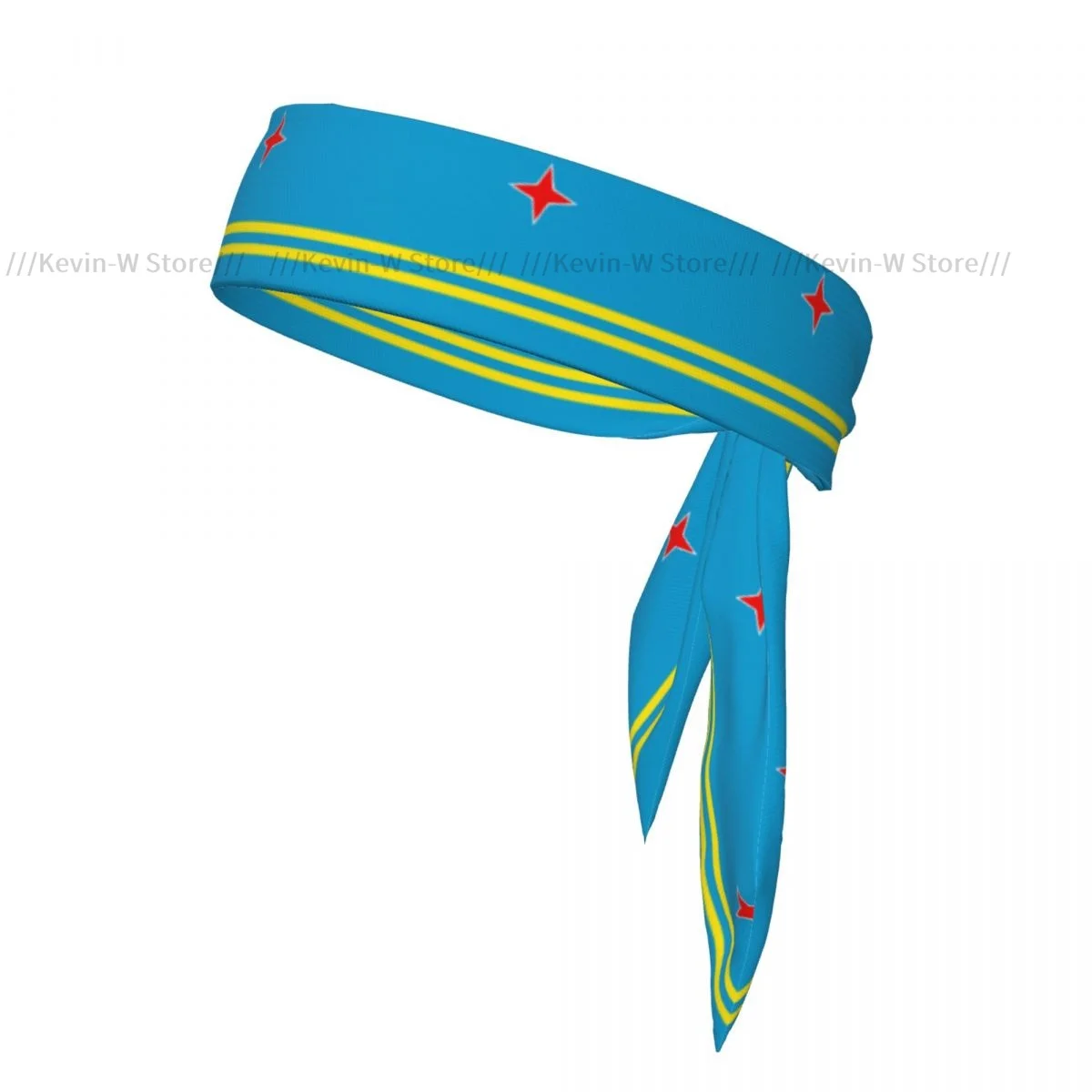 Flag Of Aruba Bandanas Hairband Head Tie Sports Headband for Running Tennis Karate Athletics Brief Style