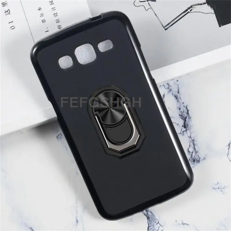 For Samsung Galaxy Grand 2 Duos G7106 G7102 G7108 Back Finger Ring Soft TPU Silicone Case For Galaxy Grand 2 Duos G7106 Cover