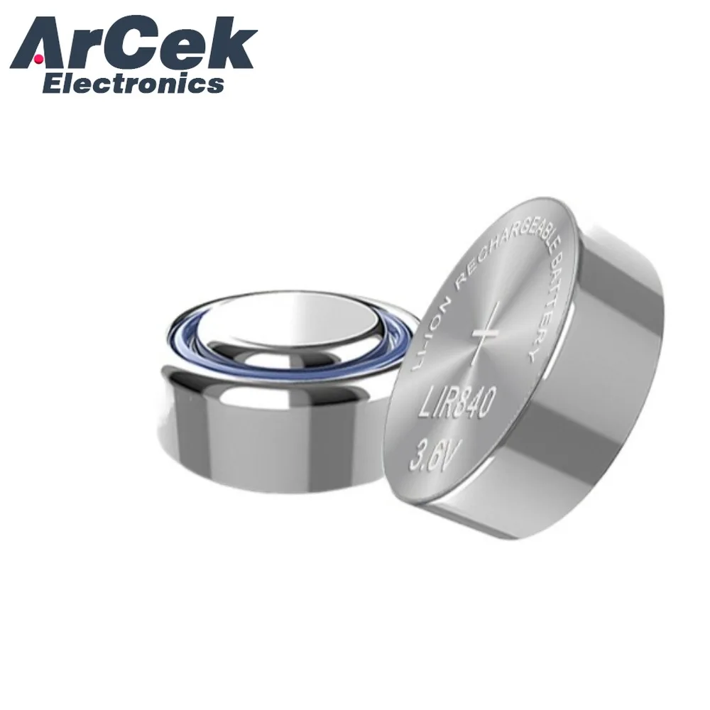 2PCS LIR840 Rechargeable Battery Can Replace Z22A Earphone Bluetooth Headphone Z22 Hearing Aids Batteries