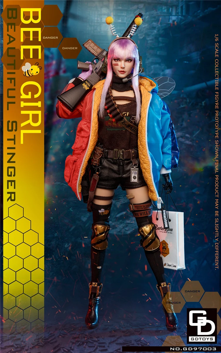 GDTOYS GD97003 1/6 Scale Collectible Figure END BEE GIRL Cool Fighting Beauty Girl Full Set 12'' Women Soldier Action Figure Toy