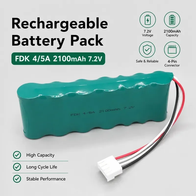[New] Battery Pack for ROBOT Controller 6HR-4/5FAUPT 7.2V 2100mAh FDK Rechargeable