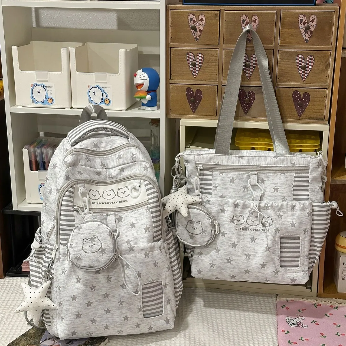 Teen Girls School Bag Lightweight School Backpack Travel Casual Daypack Fashion Rucksack Book Bag Middle High School Students