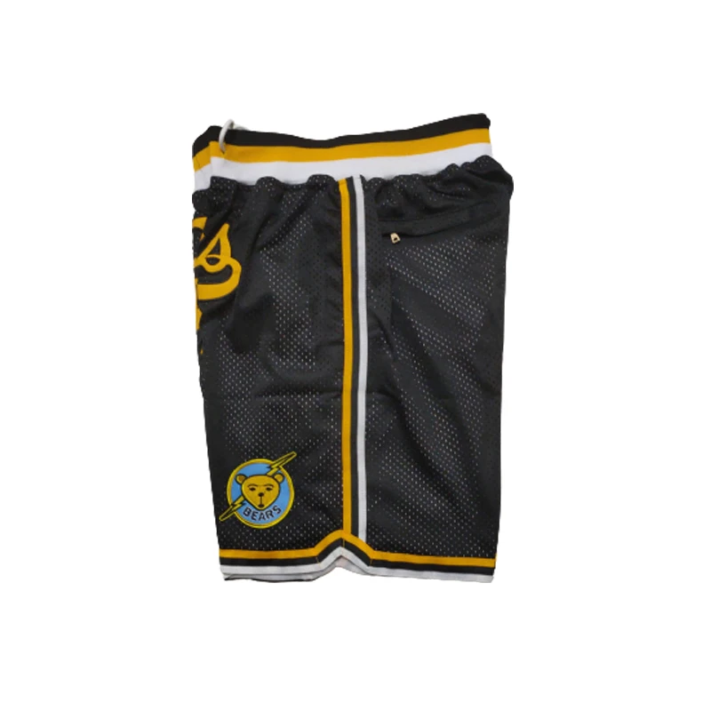 Basketball Shorts Bad News Bears Four Pockets Sewing Embroidery Sports Outdoor Beach Pants Fitness Black 2023 New