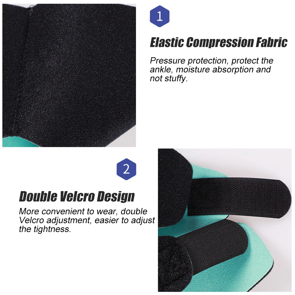 Adjustable Compression Ankle Sleeve, Elastic Ankle Brace Guard, Foot Anti-Sprain Support, Heel Protective Strap, 1Pc