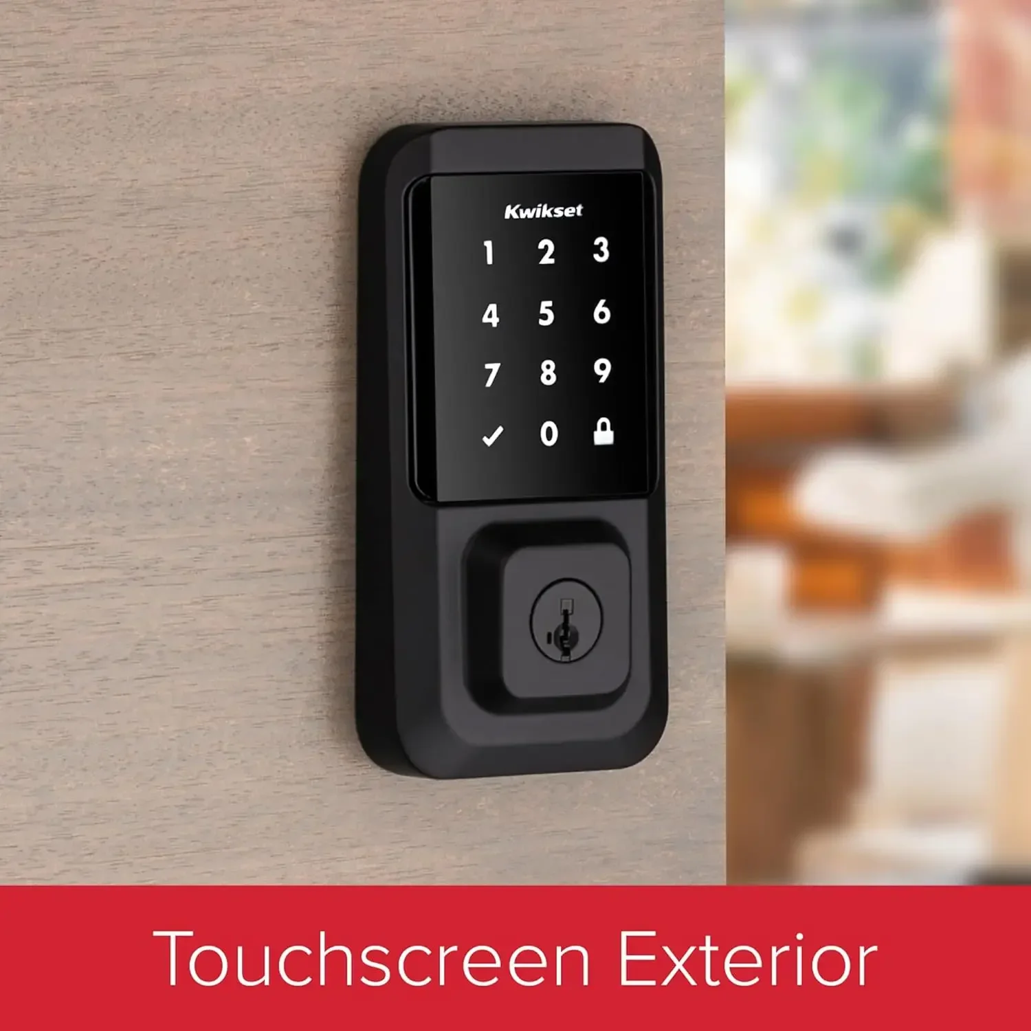 Touchscreen Wi-Fi Smart Door Lock, Keyless Entry Electronic Deadbolt Door Lock, No Hub Required App Remote Control, USA