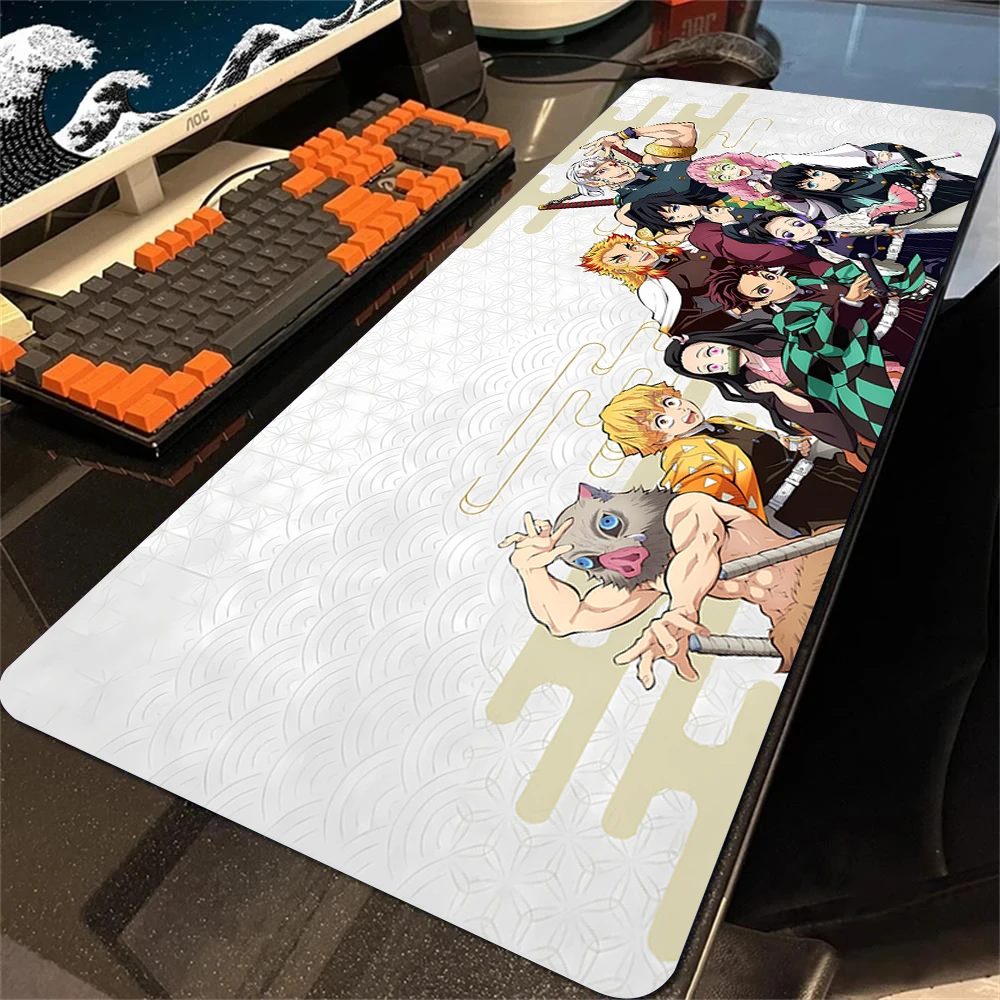 Anime Demon Slayer Kimetsu No Yaiba MousePad Gamer 300x800 New Large Custom Mousepad 400x900 Desk Mat Office Computer Mouse Mat