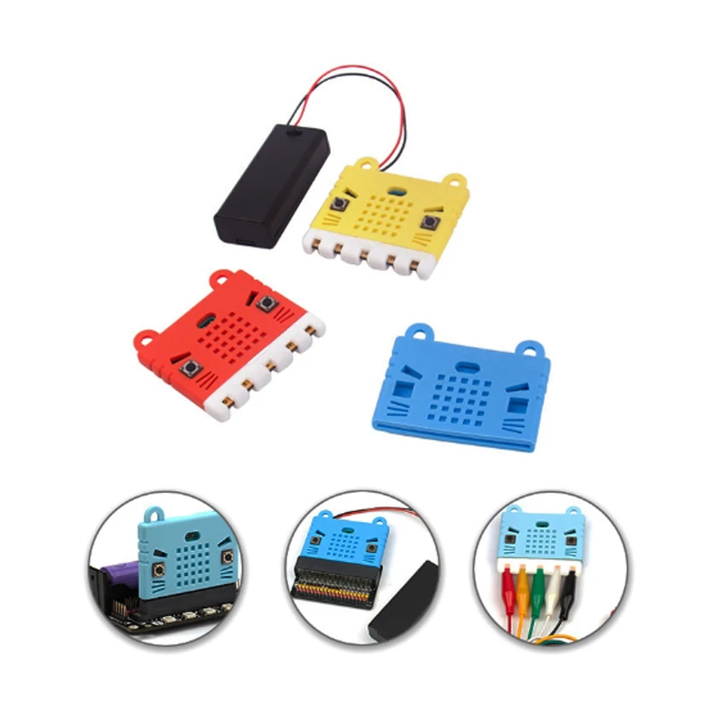 สำหรับ Micro: Bit ซิลิโคนที่มีสีสันป้องกันความหนาซิลิโคนเกรดอาหารบอร์ดการเขียนโปรแกรมโมดูลป้องกันกรณี