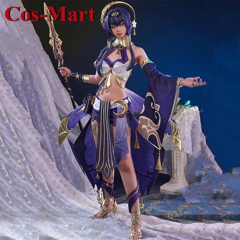 Cos-Mart Hot Game Genshin Impact Candace Cosplay Costume Fashion Combat Uniform Activity Party Role Play Clothing