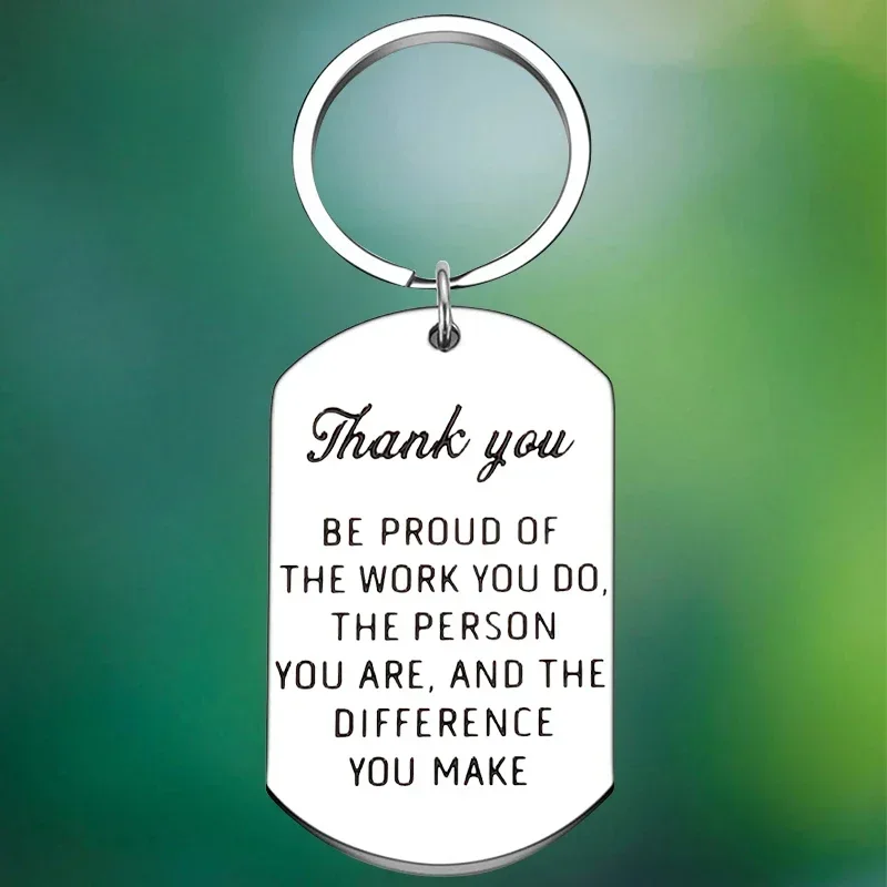 Employee Appreciation Gifts Keychain Coworker Boss Thank You Gift Key Chain Pendant Colleague Teacher Nurse Leaving Gifts