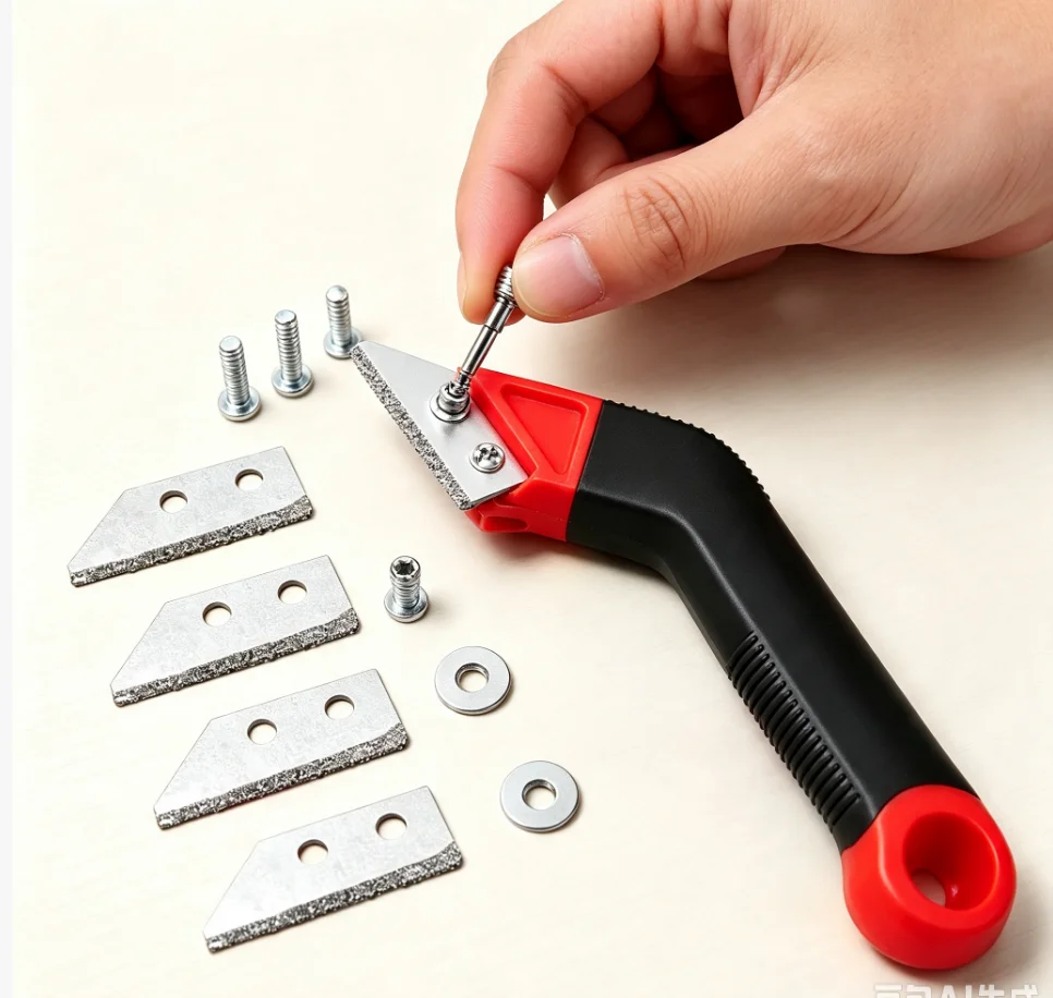 Professional Tile Grout Removal Tool Durable Heavy Duty Grout Remover Tile Grout Scraping Rake Tile Cleaning