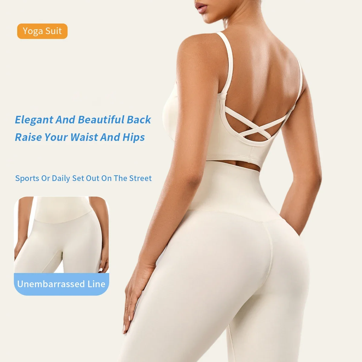 

2024 New Yoga Shorts Suits Shockproof Cross back Fitness Bra High Waist Shorts Breathable Running Pilates Fitness Two Pieces Set