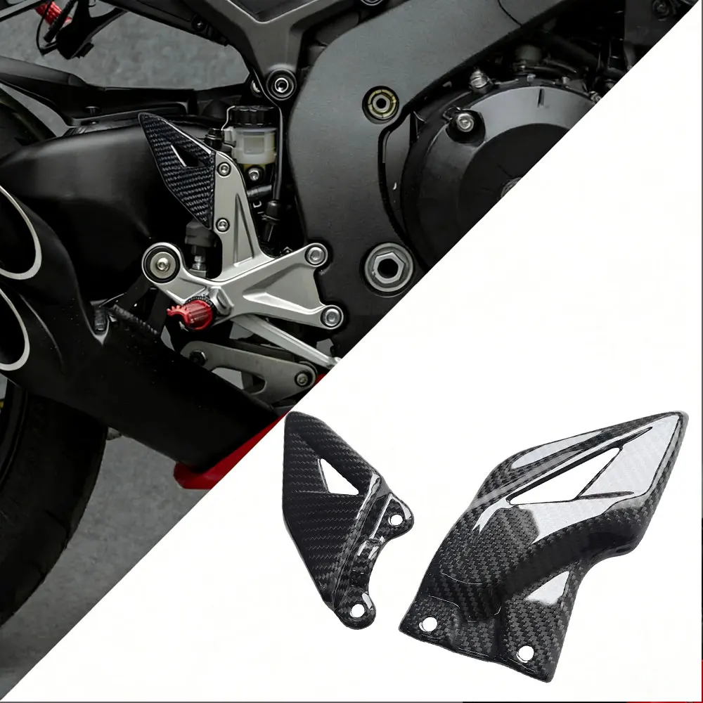 

Carbon Fiber Foot Pedal Protector Cover for HONDA CBR1000RR 2008-2024 Motorcycle Footrest Heel Guard Rearset Protection Parts