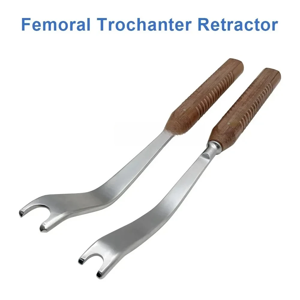 Trocáner acetabular  acero inoxidable, palanca con mango  mara, prisión ósea  Femur, Retractor trocáner femenino, instrument