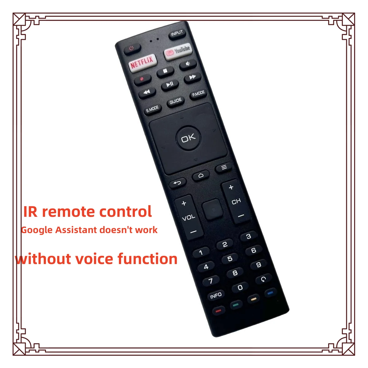 New remote control fit for JVC Smart TV LT-32KB202 LT-58KB618 LT-32KB208 LT-50KB608 LT-39KB195 LT-42KB408 No Voice