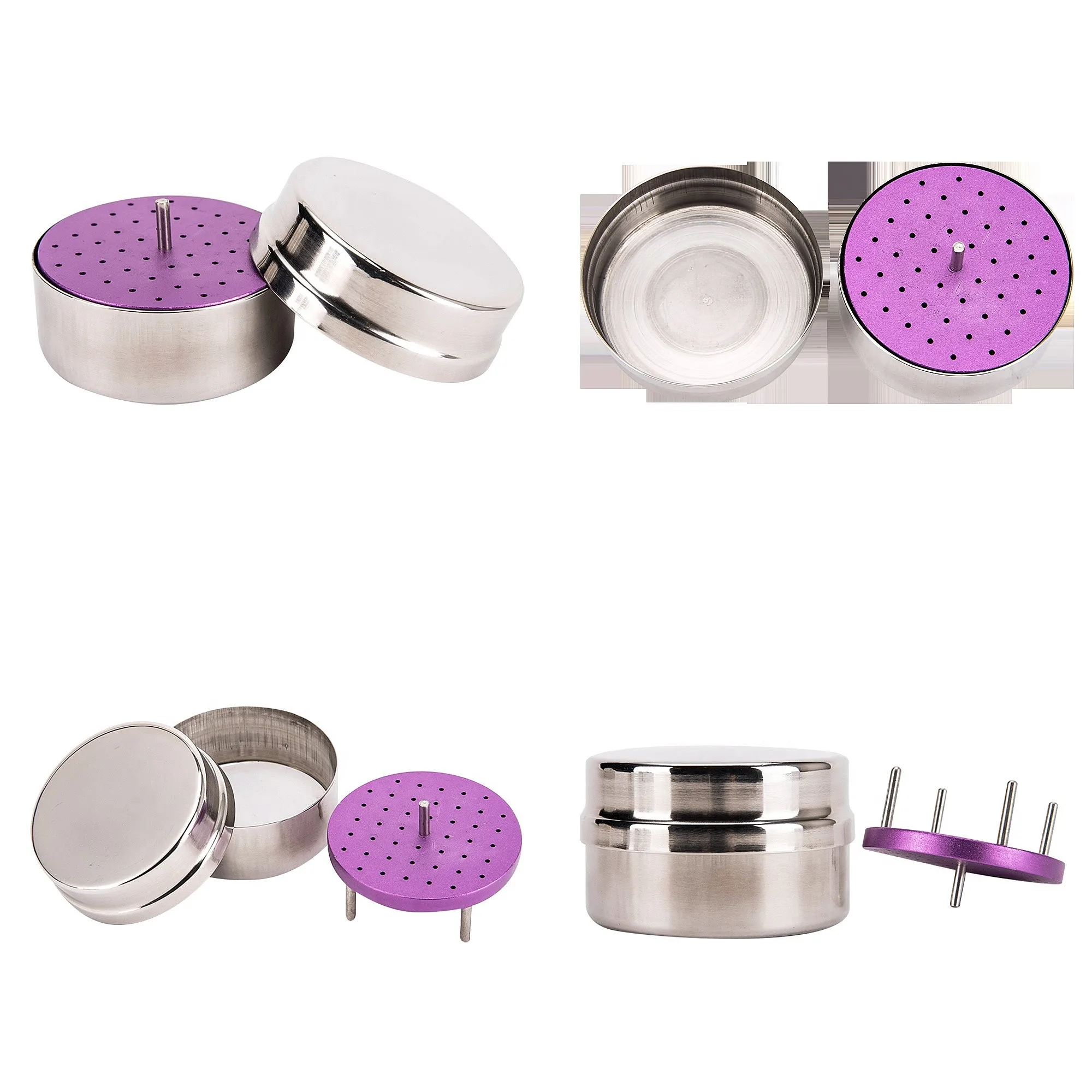 Stainless Steel Circular Alveolar Disinfection Root Canal Tendon Dredging Disinfection Box